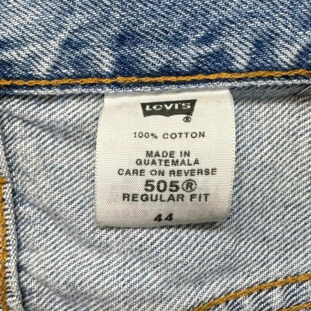 Levi's 505 Vintage Regular Fit Denim Shorts Mens 44 Blue Excellent Light‎ Wash
